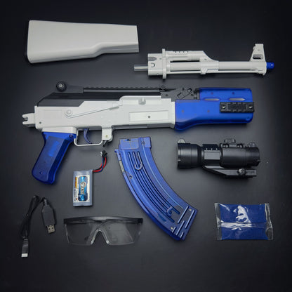 AK-47 Gel Blaster blue accessories