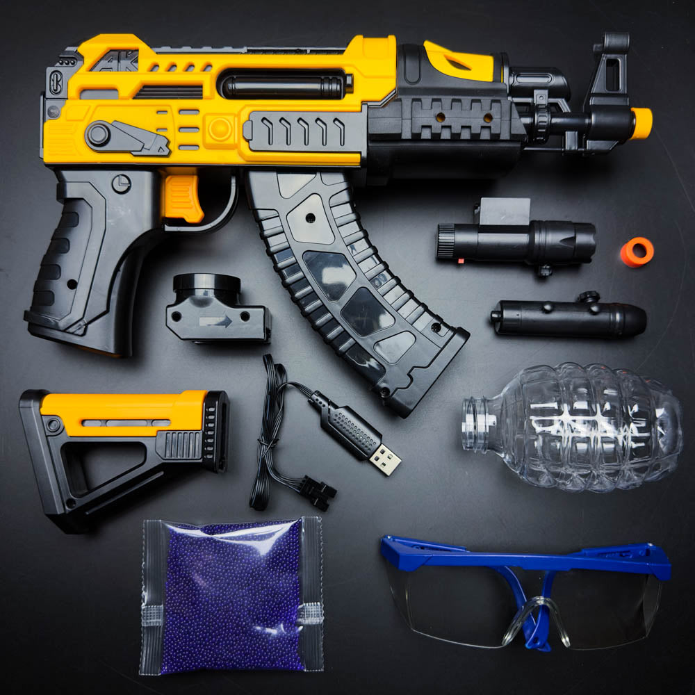 AKM Gel Blaster yellow accessories